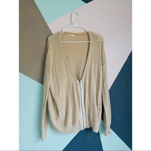 Silence + Noise Half Zip Cardigan